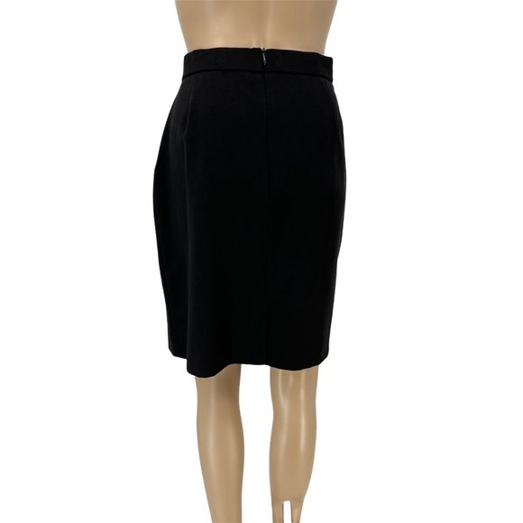 Counterparts black pencil skirt 8 back slit knee length - Picture 3 of 9